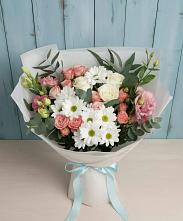 Букет цветов из:  Розы, Лизиантусы и Хризантемы #REPLACE_PRED# Шалушке