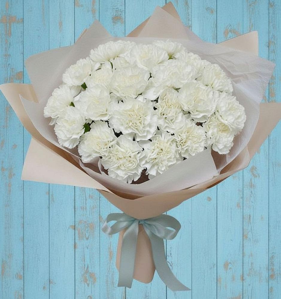 Букет цветов из: Гвоздики в Шалушке