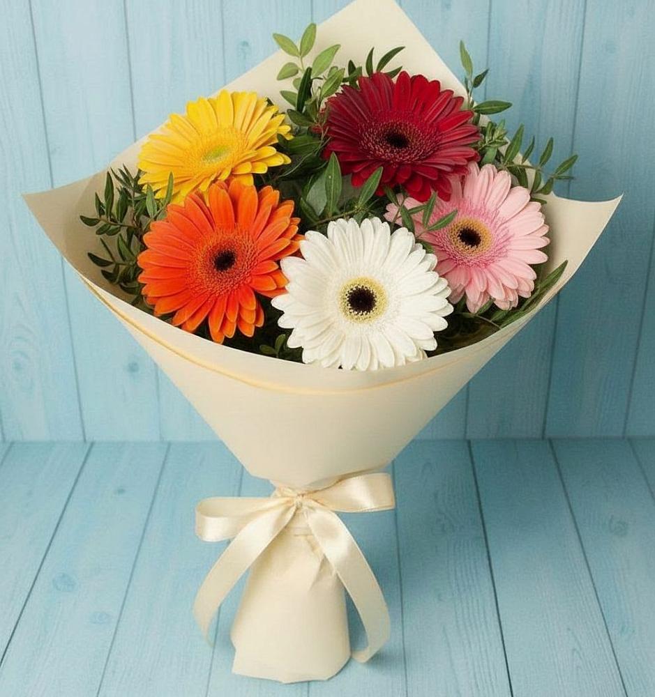 Букет цветов из: Герберы в Шалушке
