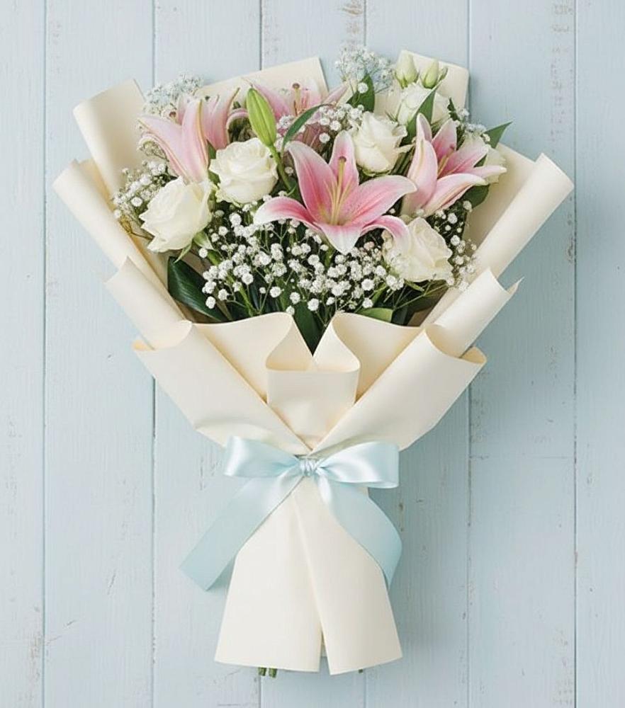Букет цветов из: Лилии в Шалушке