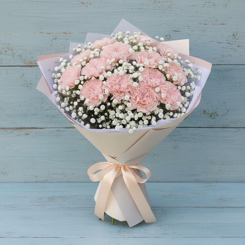 Букет цветов из: Гвоздики в Шалушке