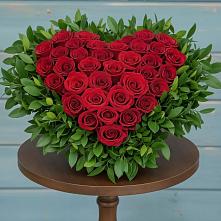 Цветочная композиция из Розы в виде сердца #REPLACE_PRED# Шалушке