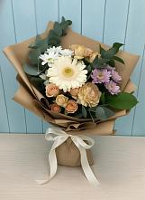 Букет цветов из:  Герберы и Хризантемы в Шалушке