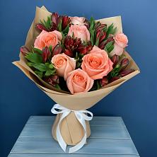 Букет цветов из:  Розы и Альстромерии в Шалушке