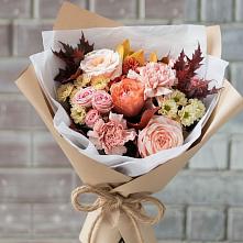 Букет цветов из:  Гвоздики, Хризантемы и Розы в Шалушке