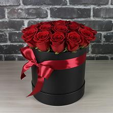 Цветочная композиция из Розы в шляпной коробке #REPLACE_PRED# Шалушке