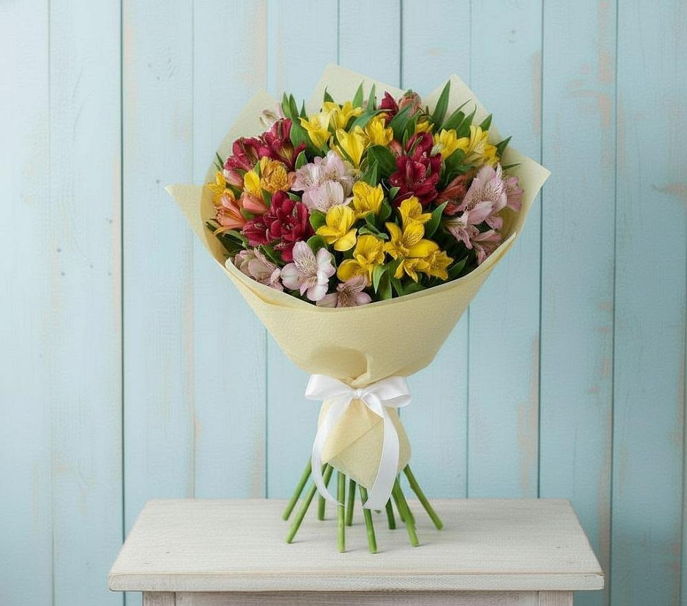 Букет цветов из: Альстромерии в Шалушке