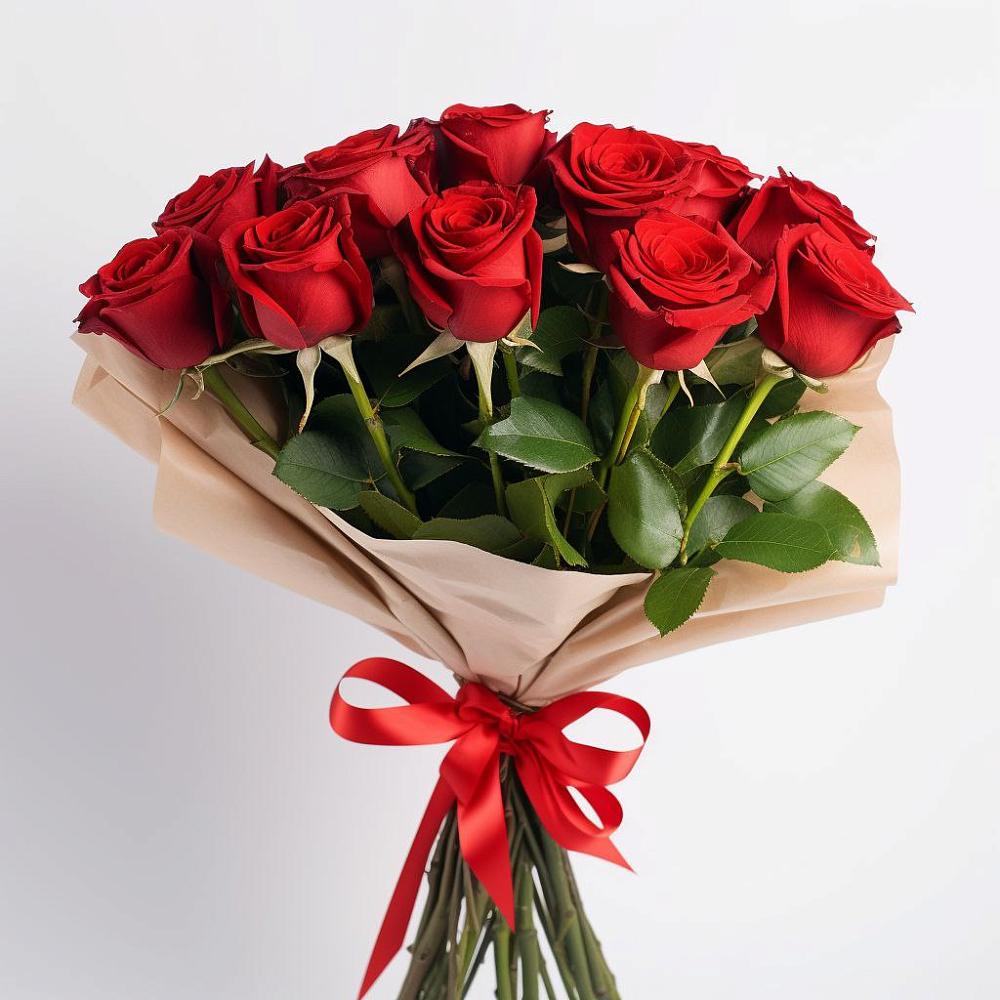 Букет 11 Красных роз Эдлесс Лав в Шалушке
