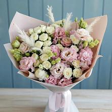 Букет цветов из:  Альстромерии и Розы в Шалушке