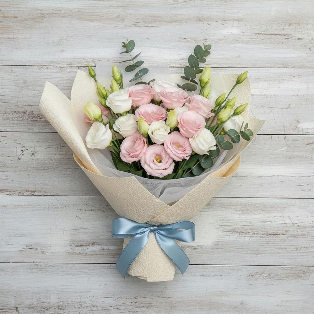 Букет цветов из: Лизиантусы в Шалушке